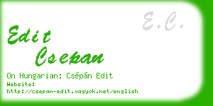 edit csepan business card